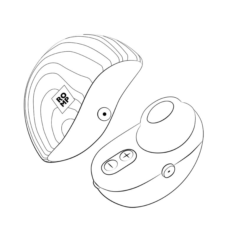 Вакуумный стимулятор клитора ROMP Spin в тревел-формате, розовый вид 24