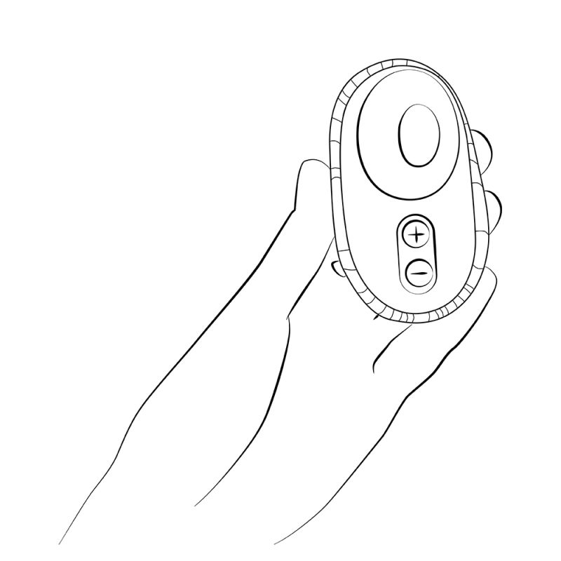 Вакуумный стимулятор клитора ROMP Spin в тревел-формате, розовый вид 25