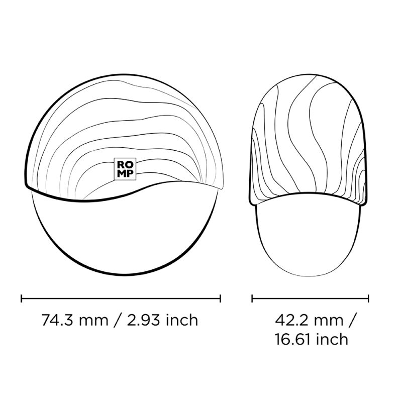 Вакуумный стимулятор клитора ROMP Spin в тревел-формате, розовый вид 26