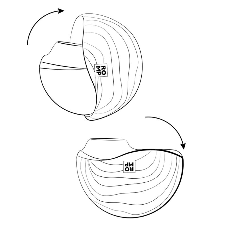 Вакуумный стимулятор клитора ROMP Spin в тревел-формате, розовый вид 27