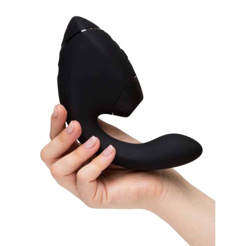 Вибратор-стимулятор вакуумный Womanizer Next Duo Black для точки G, черный вид 20