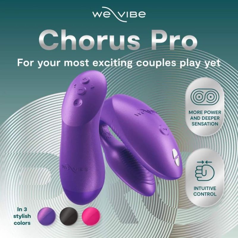 Вибратор для пар We-Vibe Chorus Pro Cosmic Purple с пультом и приложением, фиолетовый вид 5
