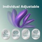 Вибратор для пар We-Vibe Chorus Pro Cosmic Purple с пультом и приложением, фиолетовый вид 12
