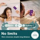 Вибратор для пар We-Vibe Chorus Pro Cosmic Purple с пультом и приложением, фиолетовый вид 13