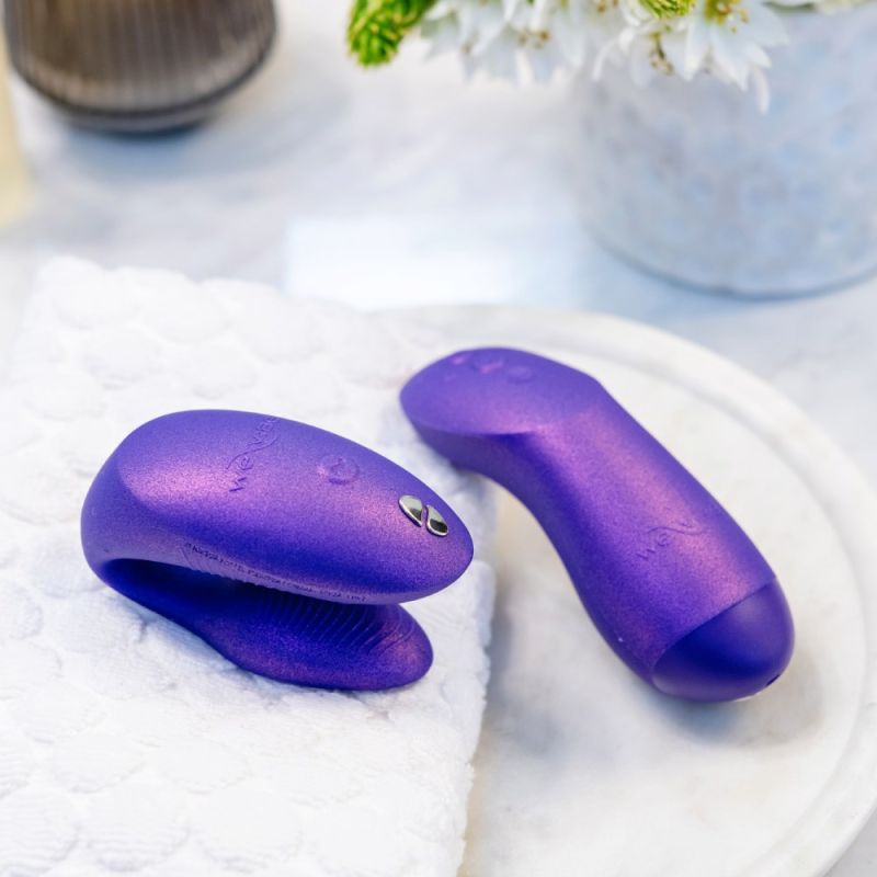 Вибратор для пар We-Vibe Chorus Pro Cosmic Purple с пультом и приложением, фиолетовый вид 21