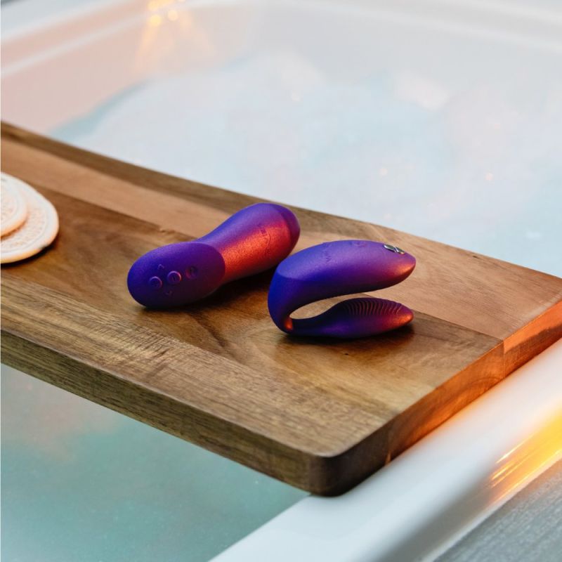 Вібратор для пар We-Vibe Chorus Pro Cosmic Purple з пультом і додатком, фіолетовий вид 23