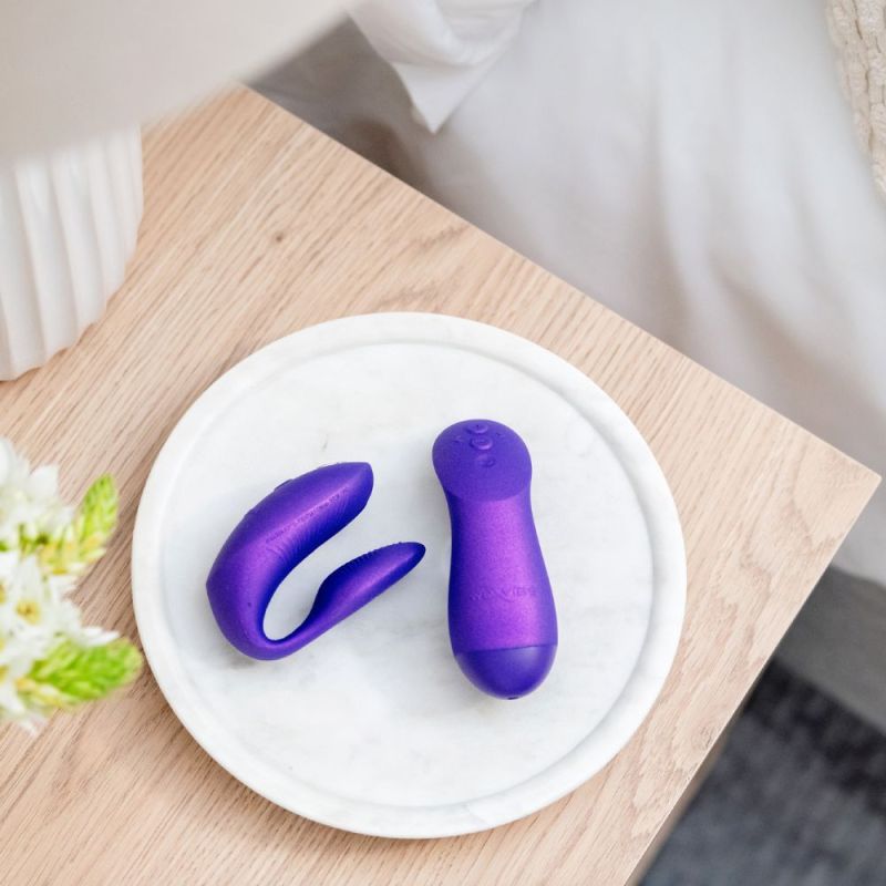Вібратор для пар We-Vibe Chorus Pro Cosmic Purple з пультом і додатком, фіолетовий вид 25