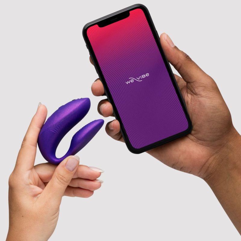 Вібратор для пар We-Vibe Chorus Pro Cosmic Purple з пультом і додатком, фіолетовий вид 31