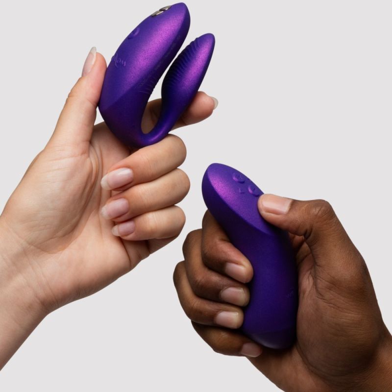 Вібратор для пар We-Vibe Chorus Pro Cosmic Purple з пультом і додатком, фіолетовий вид 35