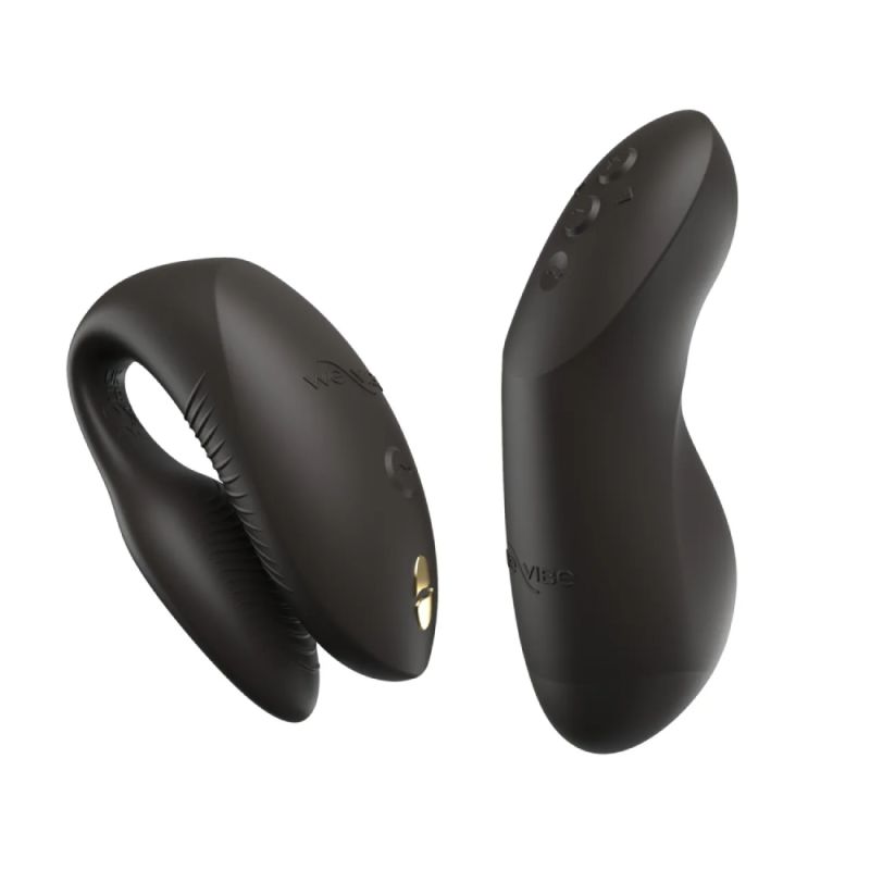 Вибратор для пар We-Vibe Chorus Pro Satin Blackс пультом и приложением, черный вид 4