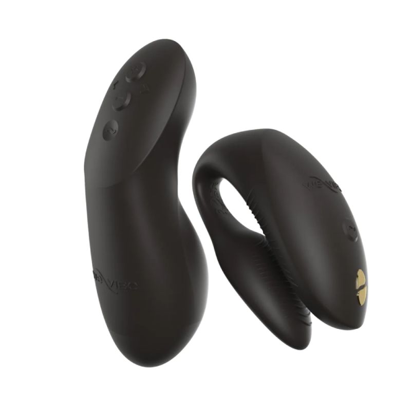 Вібратор для пар We-Vibe Chorus Pro Satin Black з пультом і додатком, чорний вид 5