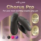 Вібратор для пар We-Vibe Chorus Pro Satin Black з пультом і додатком, чорний вид 9