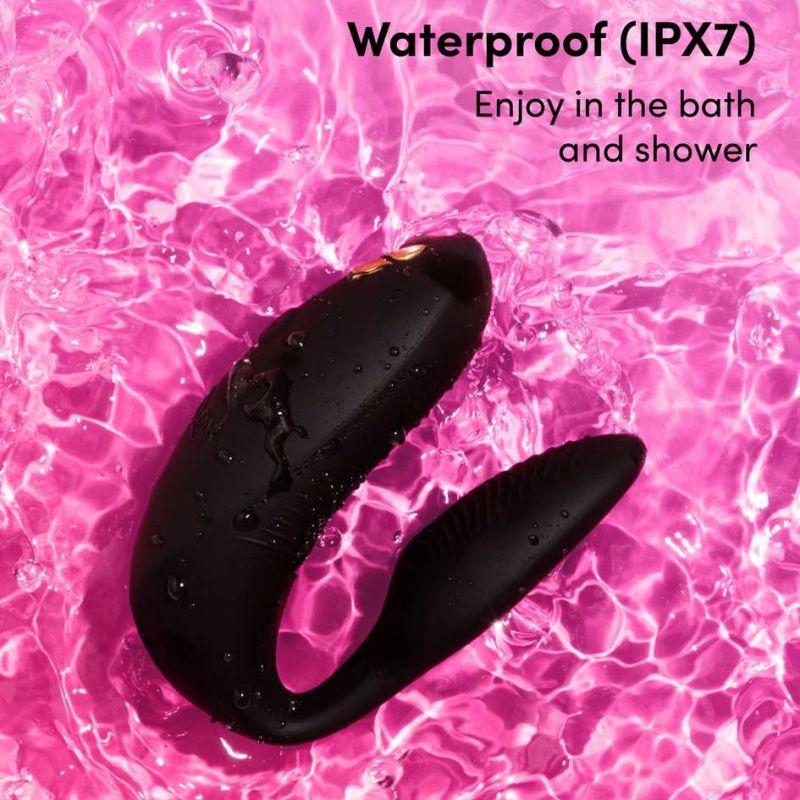 Вибратор для пар We-Vibe Chorus Pro Satin Blackс пультом и приложением, черный вид 20