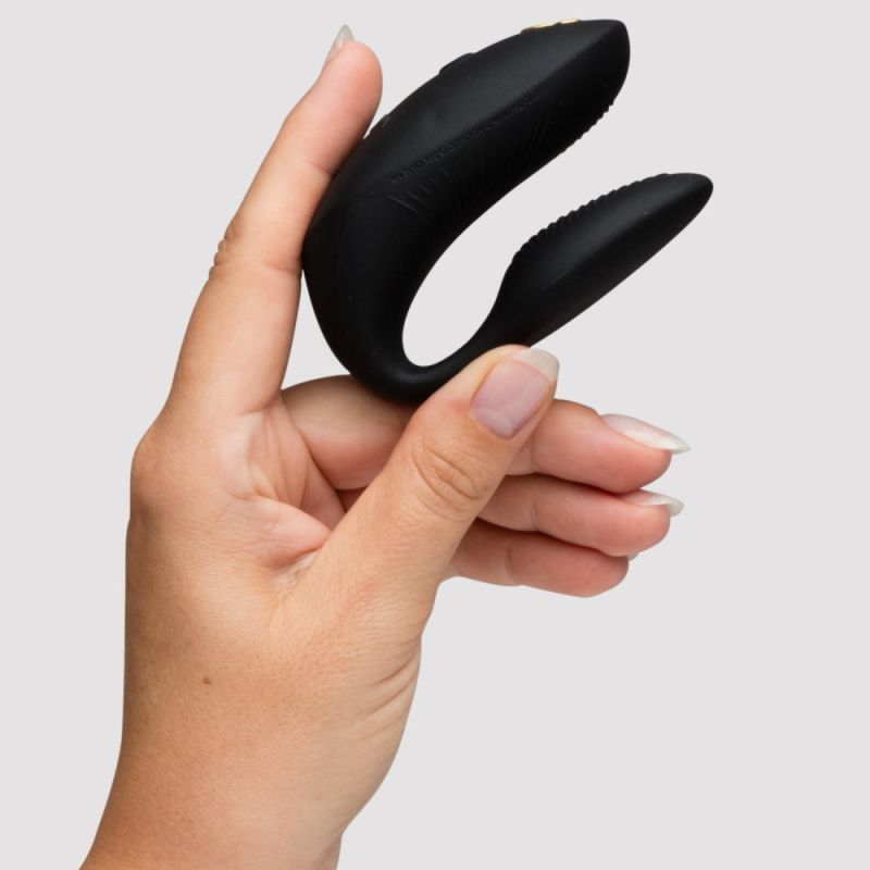 Вибратор для пар We-Vibe Chorus Pro Satin Blackс пультом и приложением, черный вид 30