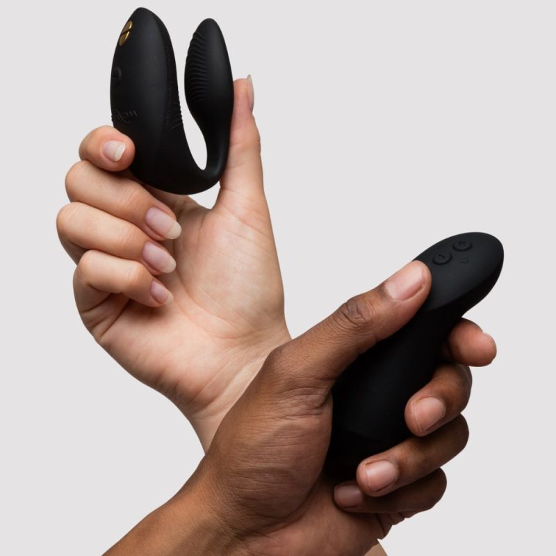 Вібратор для пар We-Vibe Chorus Pro Satin Black з пультом і додатком, чорний вид 32