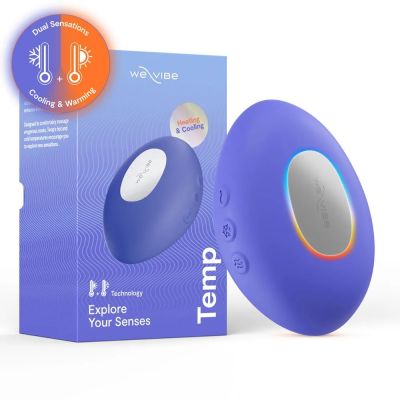 Клиторальный вибратор We-Vibe Temp Lavender Blue с функцией нагрева и охлаждения, синий