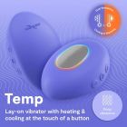 Кліторальний вібратор We-Vibe Temp Lavender Blue з функцією нагрівання та охолодження, синій вид 9