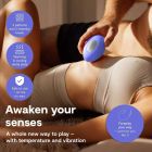 Клиторальный вибратор We-Vibe Temp Lavender Blue с функцией нагрева и охлаждения, синий вид 10