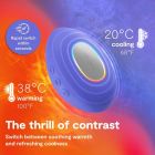 Кліторальний вібратор We-Vibe Temp Lavender Blue з функцією нагрівання та охолодження, синій вид 11