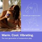 Клиторальный вибратор We-Vibe Temp Lavender Blue с функцией нагрева и охлаждения, синий вид 14