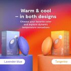 Клиторальный вибратор We-Vibe Temp Lavender Blue с функцией нагрева и охлаждения, синий вид 16