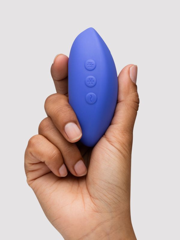 Кліторальний вібратор We-Vibe Temp Lavender Blue з функцією нагрівання та охолодження, синій вид 28