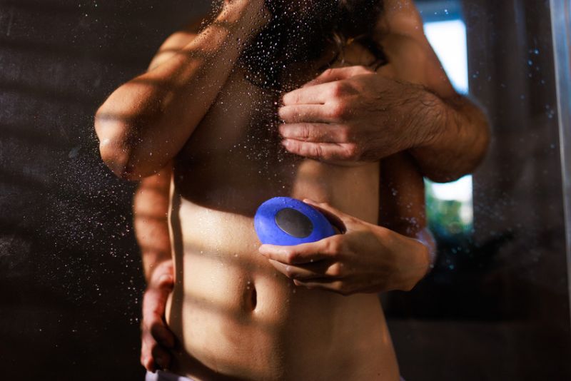 Кліторальний вібратор We-Vibe Temp Lavender Blue з функцією нагрівання та охолодження, синій вид 40