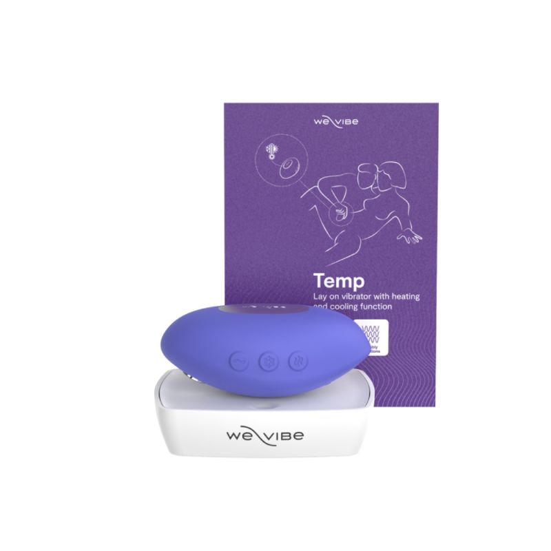Кліторальний вібратор We-Vibe Temp Lavender Blue з функцією нагрівання та охолодження, синій вид 44