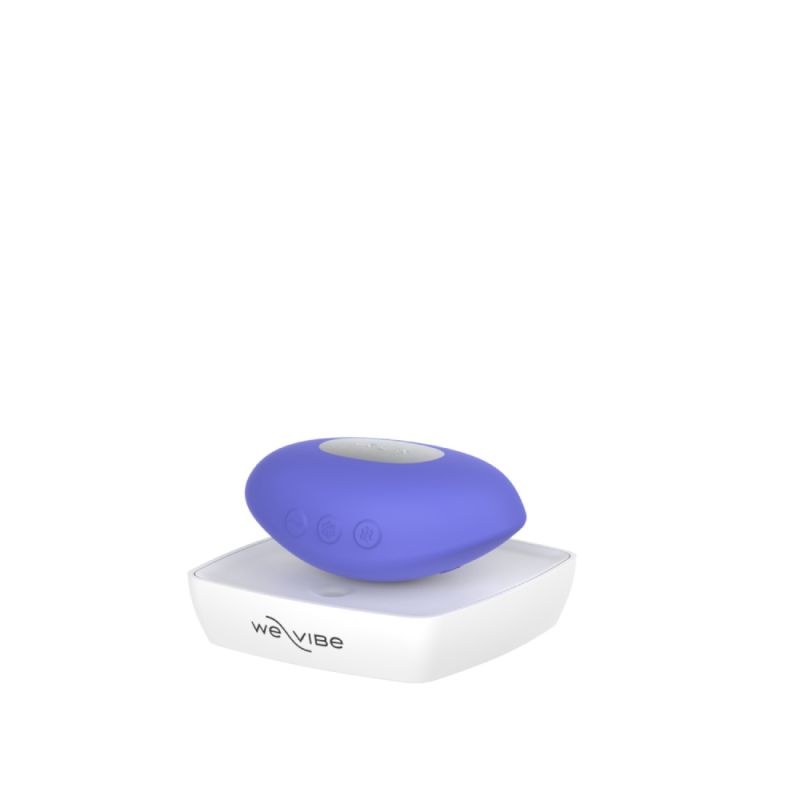 Клиторальный вибратор We-Vibe Temp Lavender Blue с функцией нагрева и охлаждения, синий вид 46