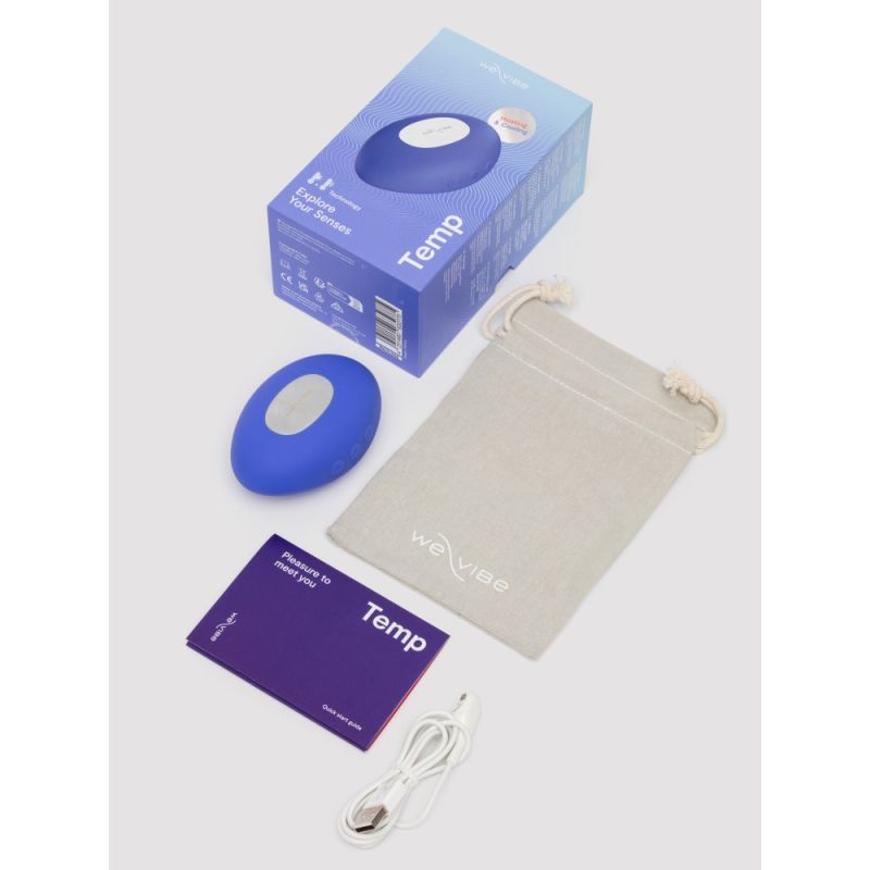 Кліторальний вібратор We-Vibe Temp Lavender Blue з функцією нагрівання та охолодження, синій вид 59