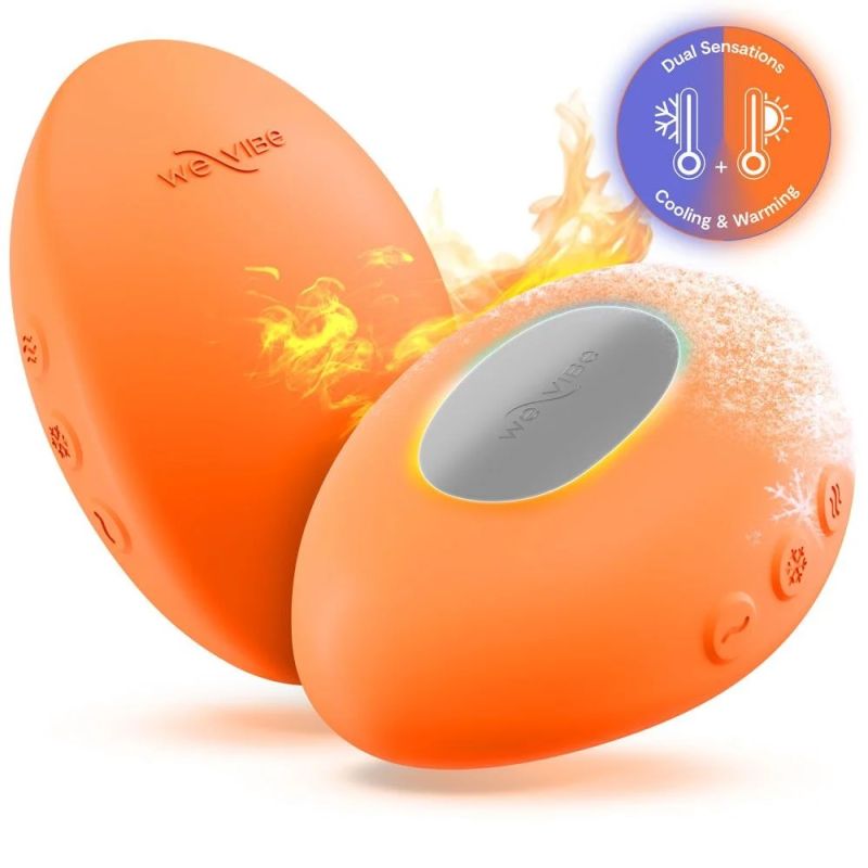 Клиторальный вибратор We-Vibe Temp Tangerine с функцией нагрева и охлаждения, оранжевый вид 3
