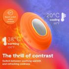 Клиторальный вибратор We-Vibe Temp Tangerine с функцией нагрева и охлаждения, оранжевый вид 10