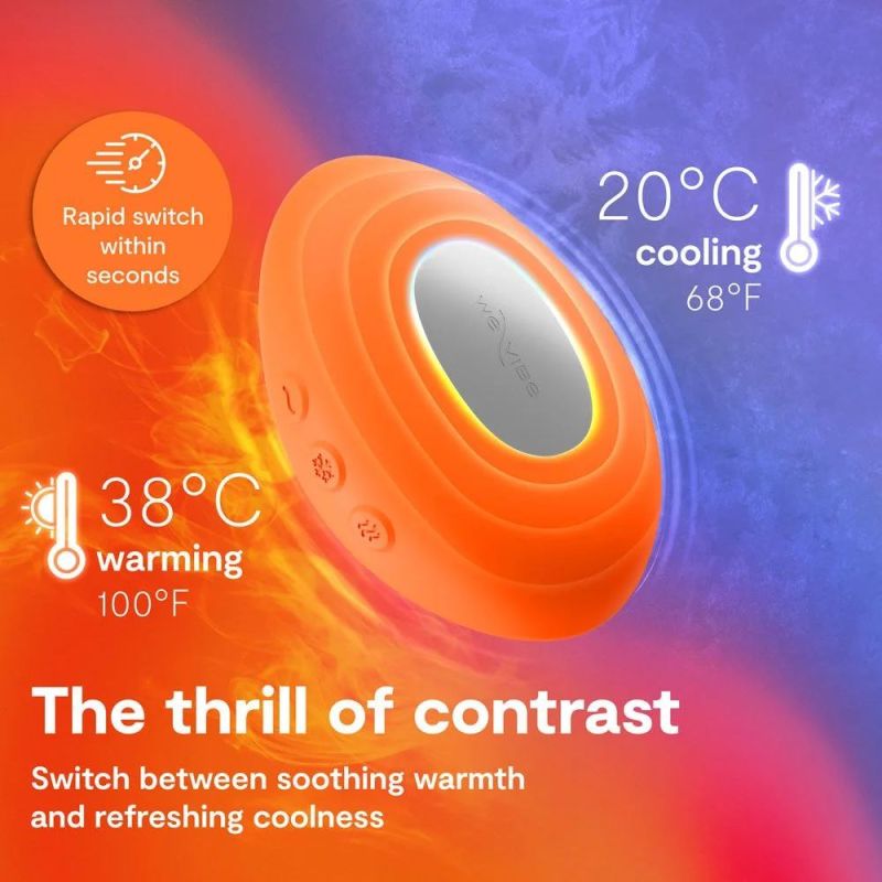 Клиторальный вибратор We-Vibe Temp Tangerine с функцией нагрева и охлаждения, оранжевый вид 10