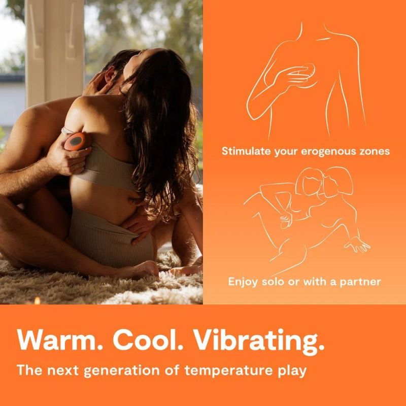 Клиторальный вибратор We-Vibe Temp Tangerine с функцией нагрева и охлаждения, оранжевый вид 11