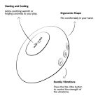 Клиторальный вибратор We-Vibe Temp Tangerine с функцией нагрева и охлаждения, оранжевый вид 28