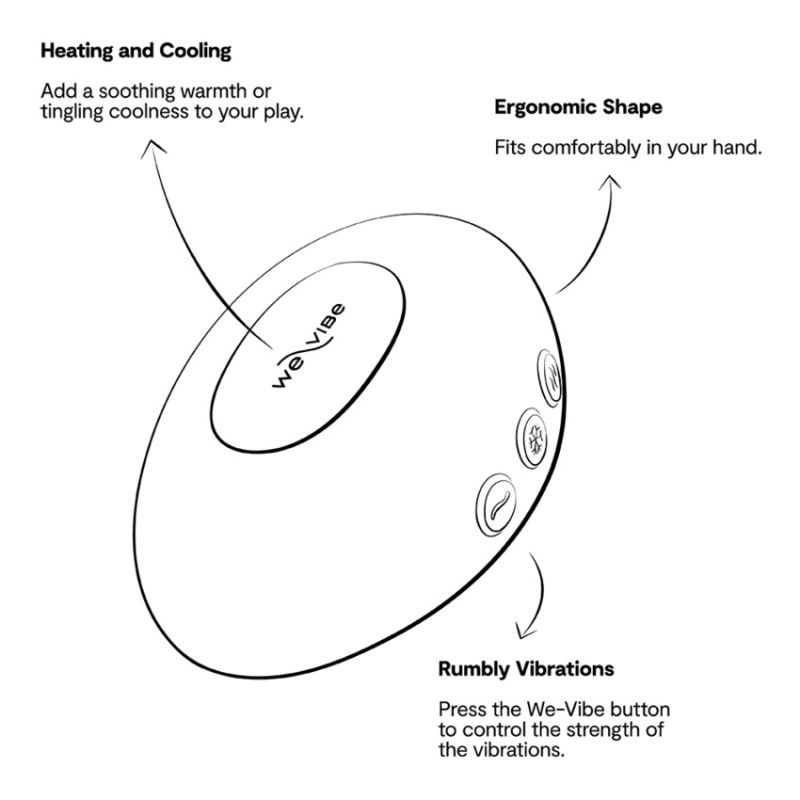 Клиторальный вибратор We-Vibe Temp Tangerine с функцией нагрева и охлаждения, оранжевый вид 28