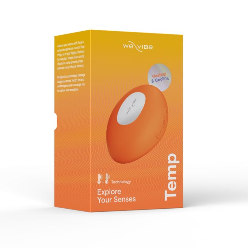 Клиторальный вибратор We-Vibe Temp Tangerine с функцией нагрева и охлаждения, оранжевый вид 37