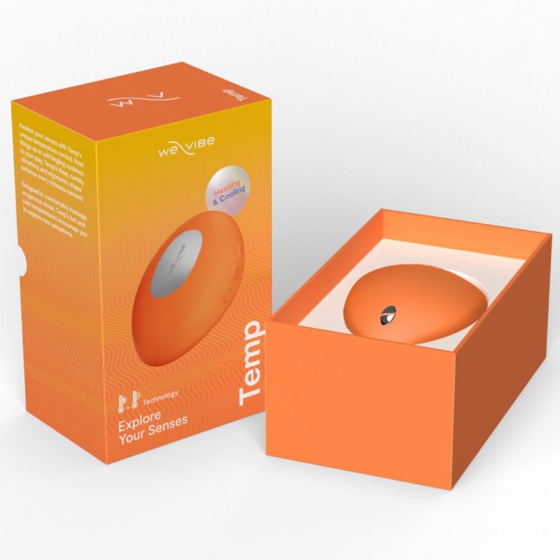 Клиторальный вибратор We-Vibe Temp Tangerine с функцией нагрева и охлаждения, оранжевый вид 38