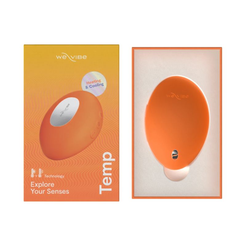 Клиторальный вибратор We-Vibe Temp Tangerine с функцией нагрева и охлаждения, оранжевый вид 43