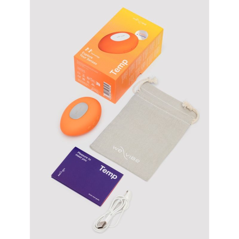 Клиторальный вибратор We-Vibe Temp Tangerine с функцией нагрева и охлаждения, оранжевый вид 45