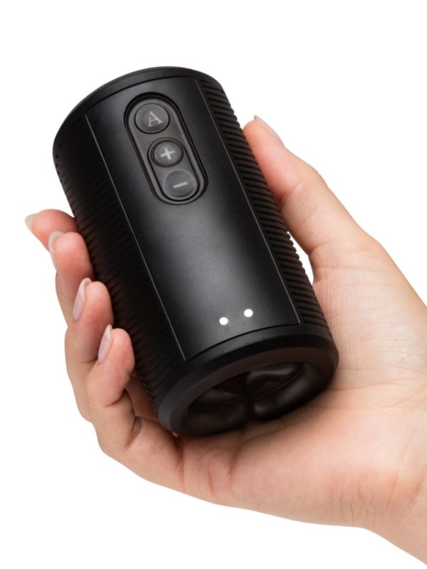 Вібруючий мастурбатор Arcwave Zing Black, відкритий, чорний вид 8