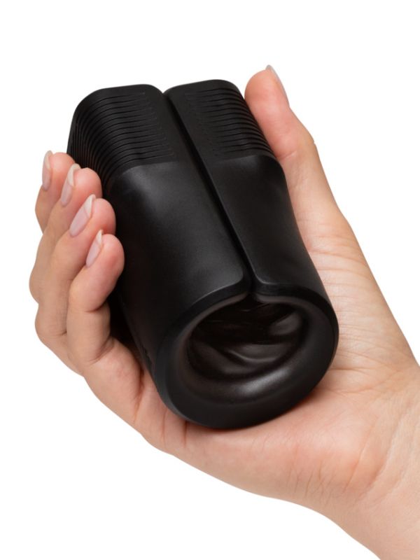 Вібруючий мастурбатор Arcwave Zing Black, відкритий, чорний вид 10