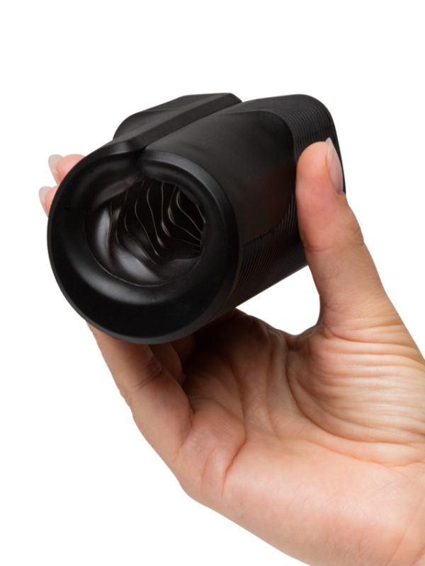 Вібруючий мастурбатор Arcwave Zing Black, відкритий, чорний вид 11