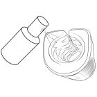 Вібруючий мастурбатор Arcwave Zing Black, відкритий, чорний вид 21