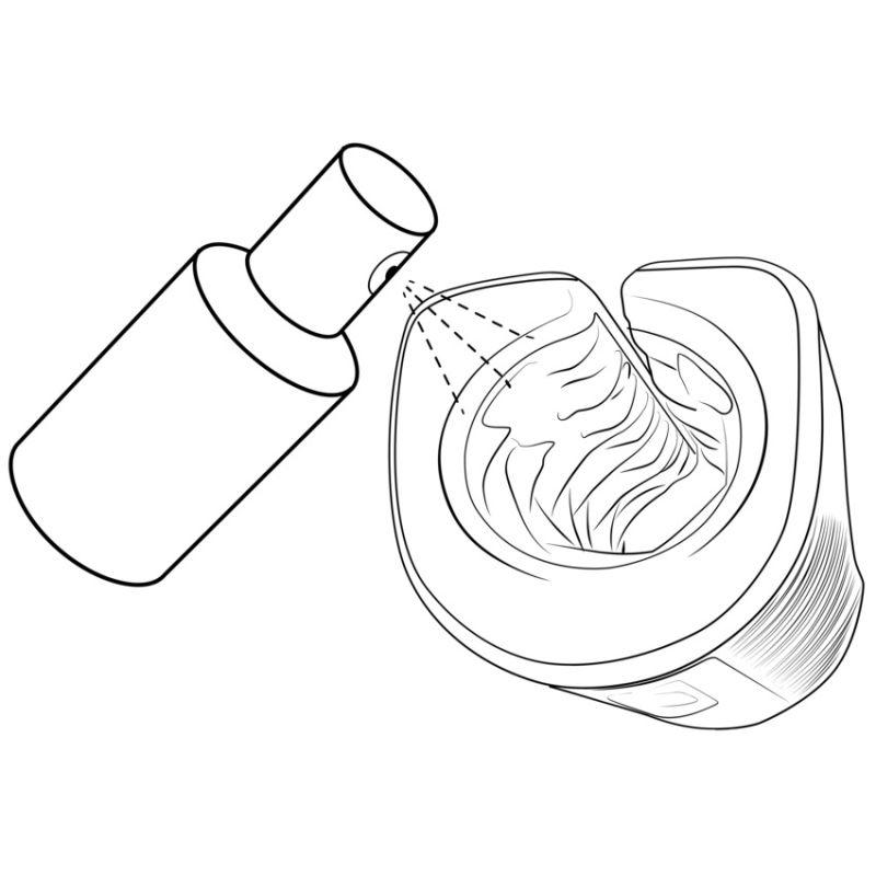 Вібруючий мастурбатор Arcwave Zing Black, відкритий, чорний вид 21