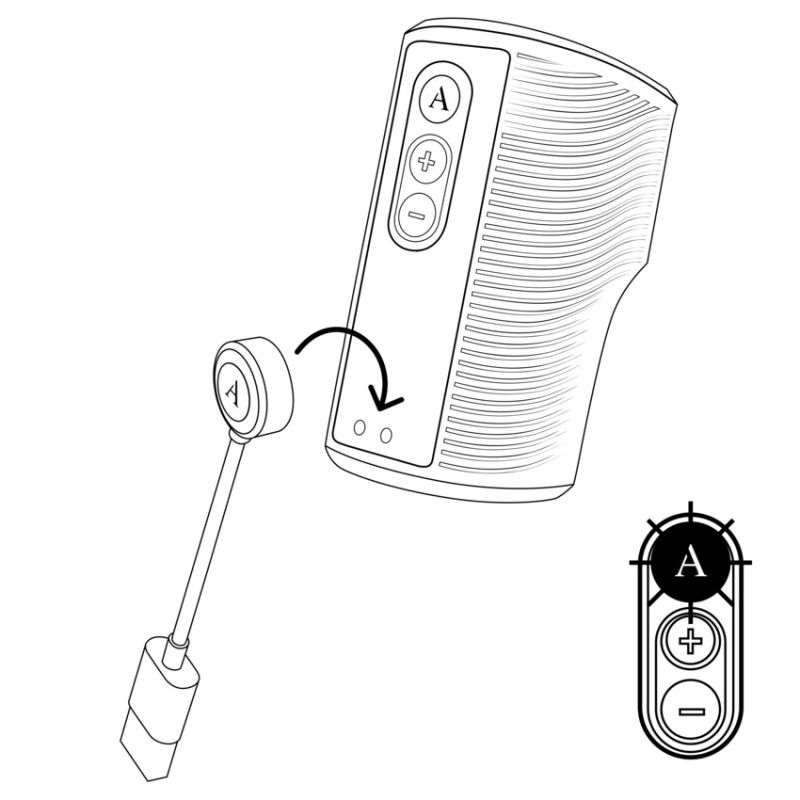 Вібруючий мастурбатор Arcwave Zing Black, відкритий, чорний вид 23