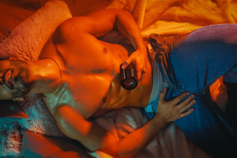 Вібруючий мастурбатор Arcwave Zing Black, відкритий, чорний вид 29