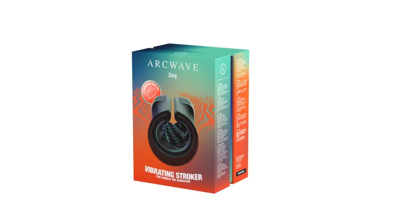 Вібруючий мастурбатор Arcwave Zing Black, відкритий, чорний вид 37