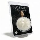 Анальная пробка ALUME, S, металлическая золотистая с белым пушком, 7 х 2,8 см вид 8