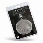 Анальная пробка ALUME, S, металлическая серебристая с серым пушком, 7 х 2,8 см вид 5
